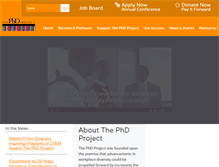Tablet Screenshot of phdproject.org
